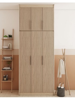 Designer Pick Wood Veneer Swing Door Wardrobe (5ft) 